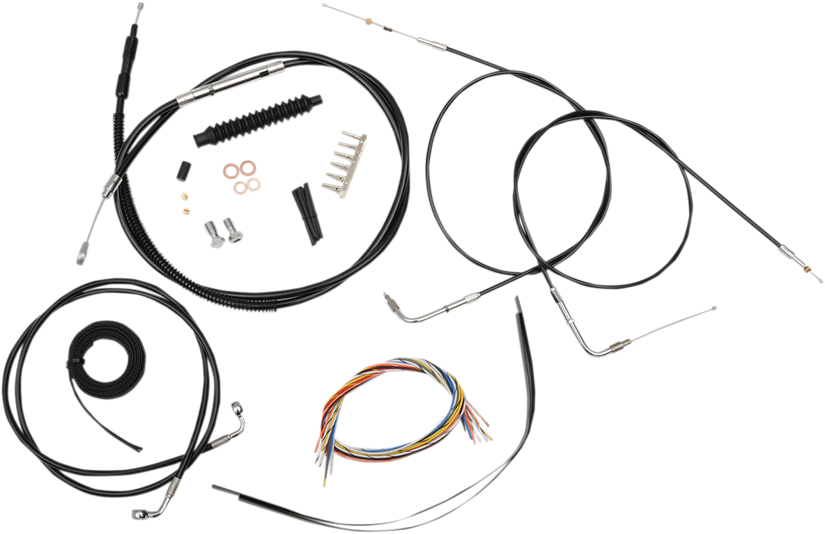 La Choppers 12"-14" Ape Hanger Handlebar Cable Kit 2007-2013 Harley Sportster