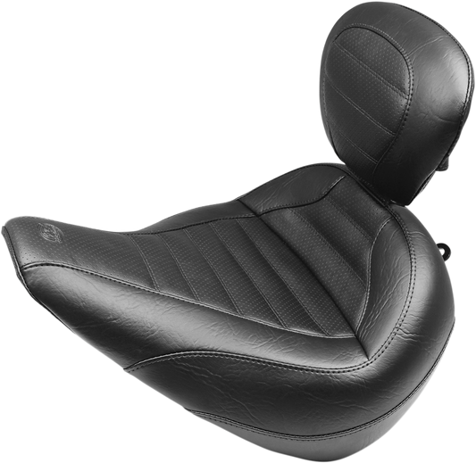 Mustang Tour Tuck n Roll Solo Seat & Backrest 2018-2022 Harley Softail Breakout