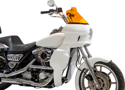 Klock Werks Kolor Flare 12.5" Orange Windshield fits Saddlemen S-RT Mini Fairing