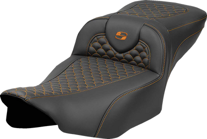 Saddlemen Extended Reach Roadsofa Orange Stitch Seat fits 2023-26 Harley Touring