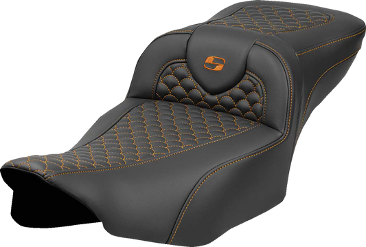 Saddlemen Extended Reach Roadsofa Orange Stitch Seat fits 2023-25 Harley Touring