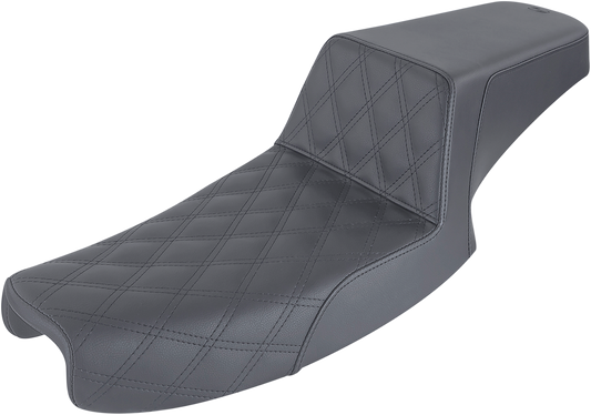Saddlemen Step Up Front Lattice Seat fits 1991-1995 Harley Dyna Models FXDB FXDL