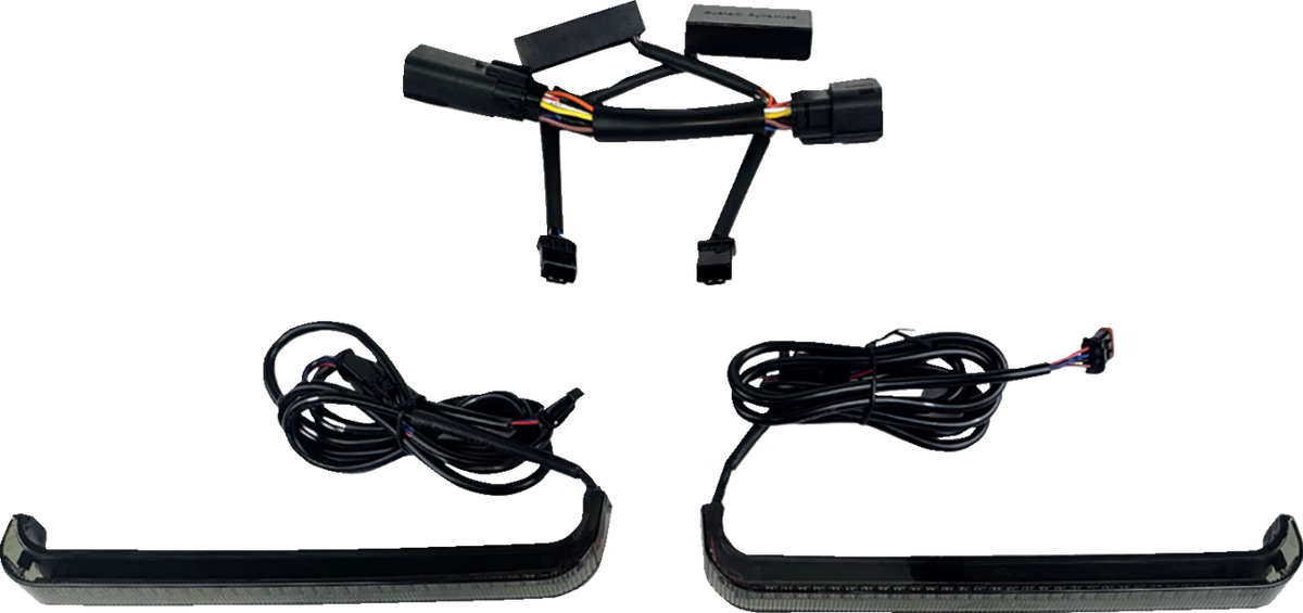 Custom Dynamics Low Profile Smoke Saddlebag Lights for 2026 Harley Touring