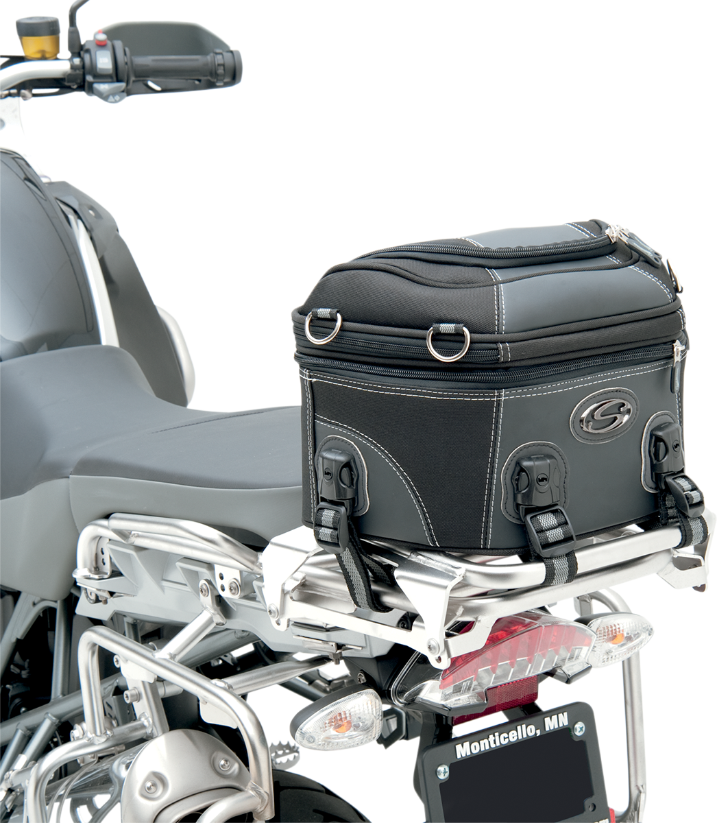 Saddlemen Adventure Motorcycle Rear Rack Expandable Luggage Storage Bag EX000649