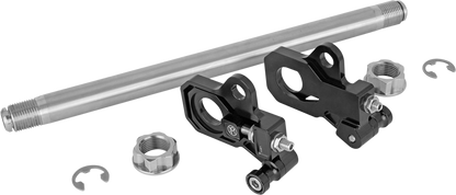 Performance Machine Black Rear Axle Adjuster Kit 2009-2023 Harley Touring Models