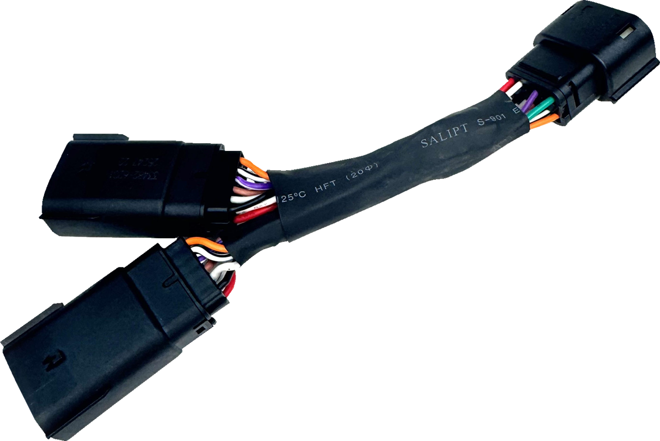 Custom Dynamics P&A Dual-Accessory Y-Splitter Harness for 2023-26 Harley Touring