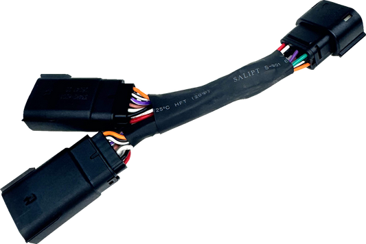 Custom Dynamics P&A Dual-Accessory Y-Splitter Harness for 2023-26 Harley Touring