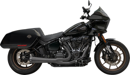 Bassani Road Rage 2-1 Black Exhaust System for 18-23 Harley Softail FXLRST FLSB