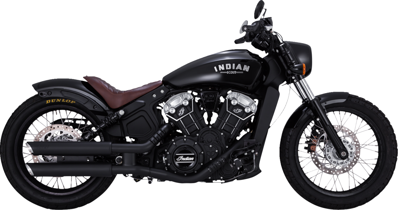 Vance & Hines Black Twin Slash Slip On Mufflers fits 2015-2022 Indian Scout