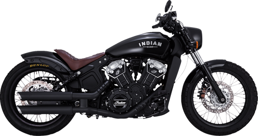 Vance & Hines Black Twin Slash Slip On Mufflers fits 2015-2022 Indian Scout