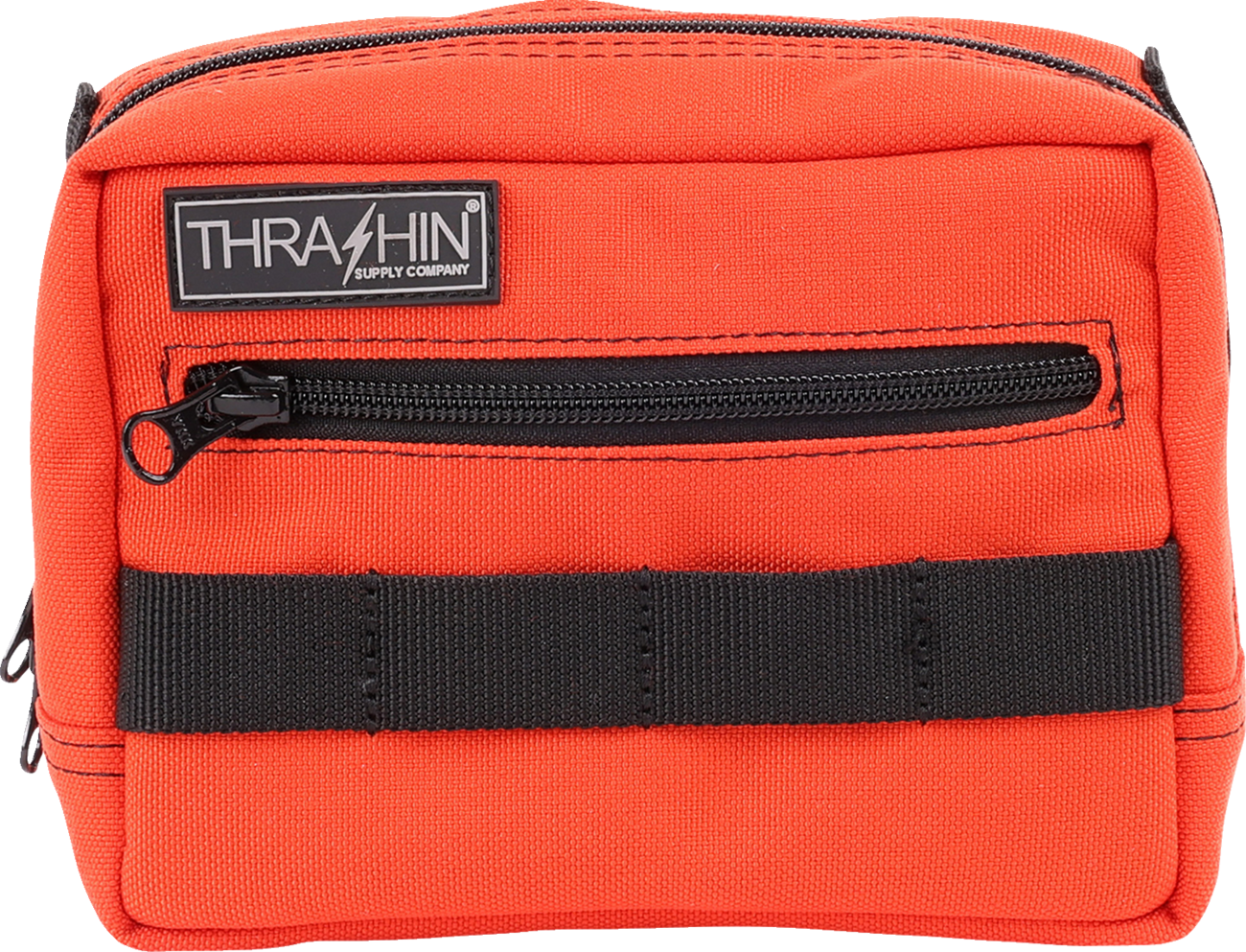 Thrashin Supply Orange Motorcycle Handlebar Storage Bag Harley Davidson THB-0025
