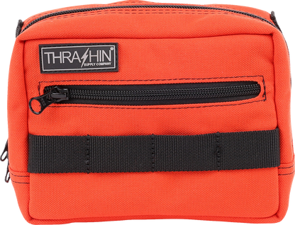 Thrashin Supply Orange Motorcycle Handlebar Storage Bag Harley Davidson THB-0025