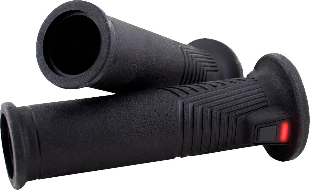 Koso Artemis 130mm x 1" Universal Black Heated Twist Throttle Handlebar Grips