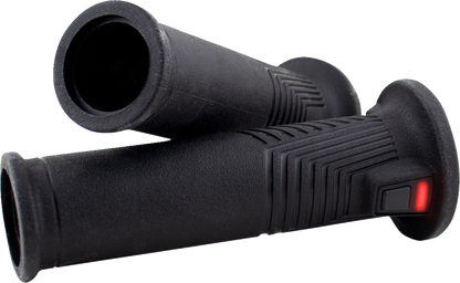 Koso Artemis 130mm x 1" Universal Black Heated Twist Throttle Handlebar Grips