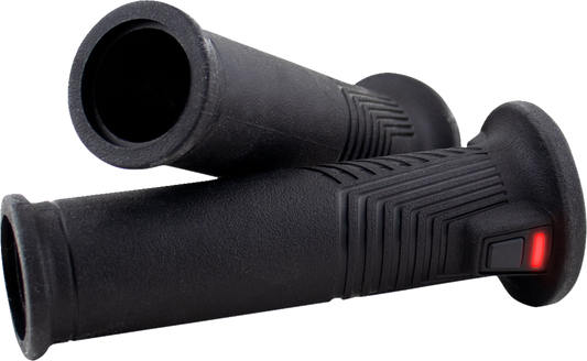 Koso Artemis 130mm x 1" Universal Black Heated Twist Throttle Handlebar Grips