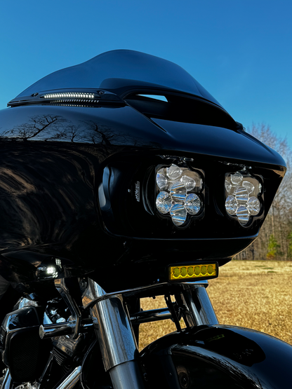 Custom Dynamics Shark Demon 2 LED Headlight Kit fits 2015-2024 Harley Road Glide