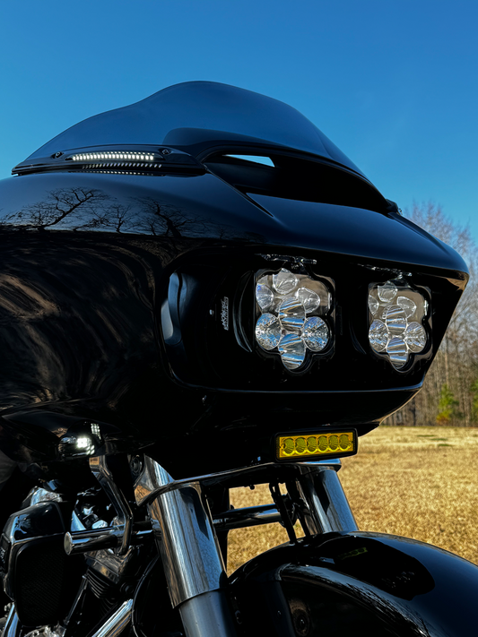 Custom Dynamics Shark Demon 2 LED Headlight Kit fits 2015-2024 Harley Road Glide