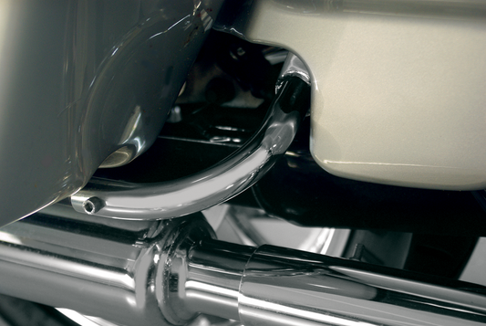 Rick Doss Chrome Saddlebag Guard Eliminator Brackets for 1997-08 Harley Touring