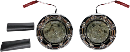 Custom Dynamics ProBEAM Chrome LED Bullet Ringz Turn Signals 2014-2021 Indian