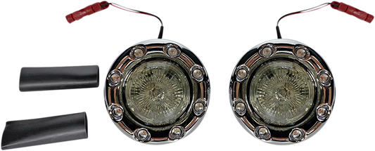 Custom Dynamics ProBEAM Chrome LED Bullet Ringz Turn Signals 2014-2021 Indian