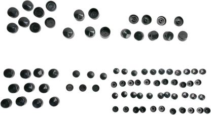 Drag Specialties Black Standard Bolt Cover Kit 1999-2006 Harley Touring FLHX