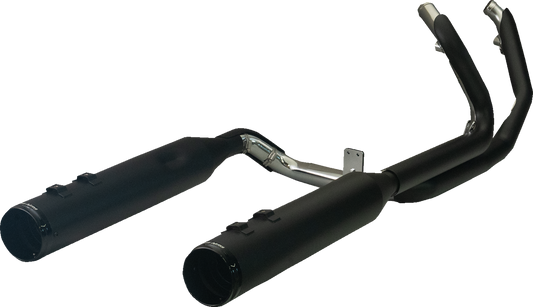 Khrome Werks 2-2 Dominator Black Exhaust System fits 2009-2016 Harley Touring
