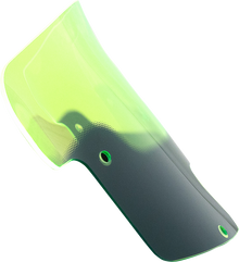 Klock Werks 8" Green Kolor Flare Windshield 2020-2025 Indian Challenger Pursuit