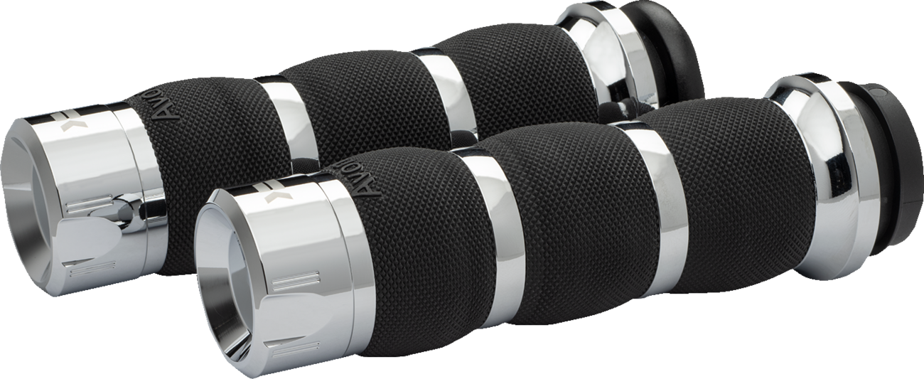 Khrome Werks Klassic Air Cushion Hand Grips for 1980-2022 Harley Touring Softail