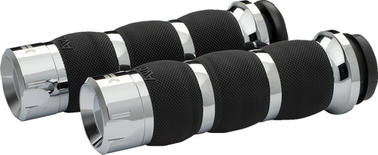 Khrome Werks Klassic Air Cushion Hand Grips for 1980-2022 Harley Touring Softail