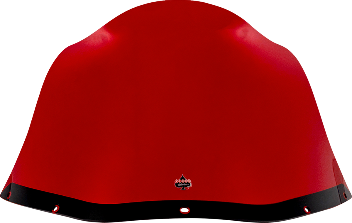 Klock Werks Kolor Flare 12.5" Red Windshield fits Saddlemen S-RT Mini Fairing