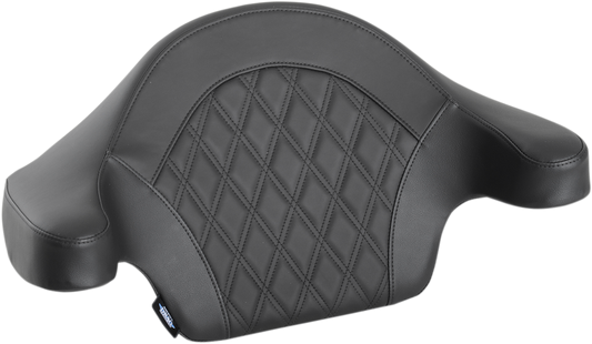 Drag Specialties King Tour Pak Black Backrest Pad for 2014-2025 Harley Touring