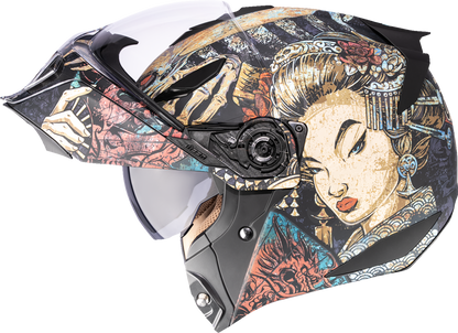 Icon Threshold Odokuro Modular Full Face Unisex Adult Street Motorcycle Helmet