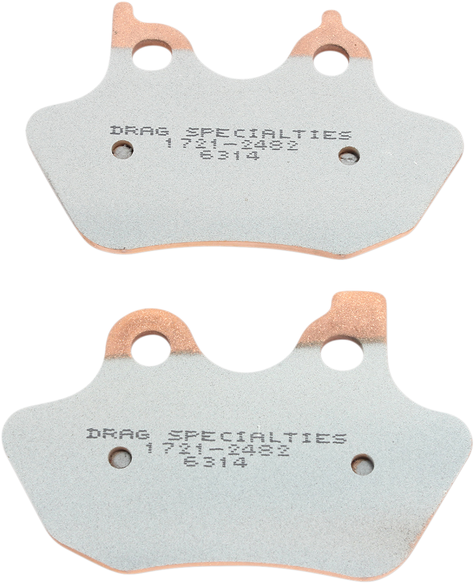 Drag Premium Sintered Metal Rear Front Brake Pad Set for 05-07 Harley Big Twin