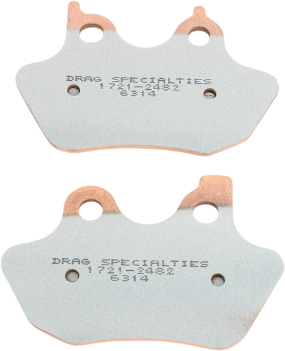 Drag Premium Sintered Metal Rear Front Brake Pad Set for 05-07 Harley Big Twin