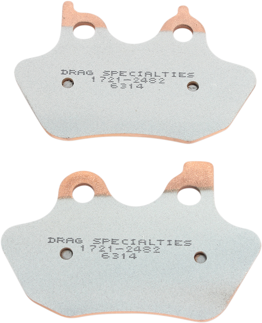 Drag Premium Sintered Metal Rear Front Brake Pad Set for 05-07 Harley Big Twin