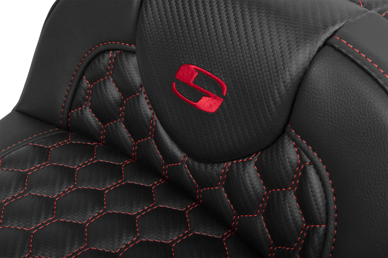 Saddlemen Roadsofa Extended Honeycomb Seat & Backrest for 2023-26 Harley Touring