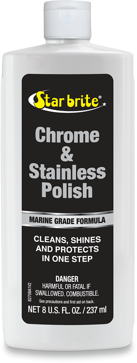 Star Tron 8oz Universal Chrome Stainless Motorcycle Polish for Harley Davidson