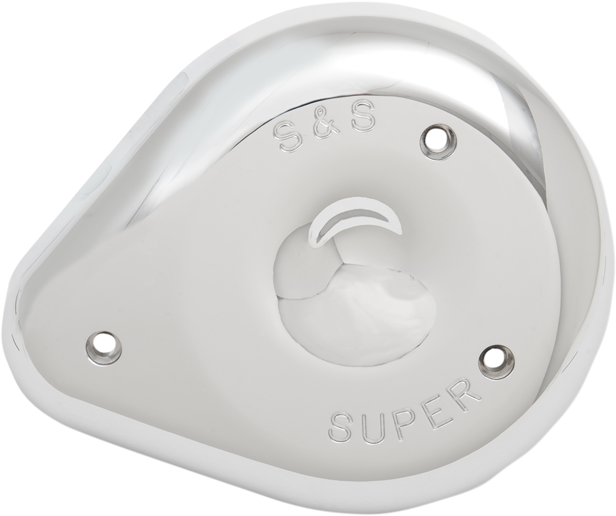 S&S Super E & G Chrome Motorcycle Tear Drop Air Filter Cleaner Cover Harley