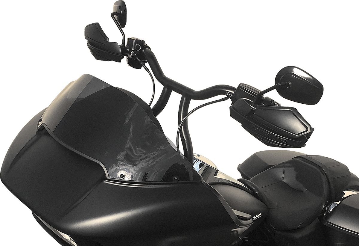 Powermadd Matte Black Pair Plastic Motorcycle Handlebar Hand Guards for Harley