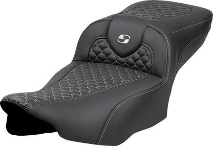 Saddlemen Extended Reach Roadsofa Silver Stitch Seat fits 2023-26 Harley Touring