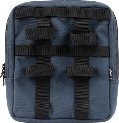 Thrashin Supply Blue Motorcycle Handlebar Storage Bag Slim for Harley THB-0029