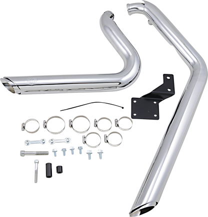 Vance & Hines 2-2 Shortshots Chrome Exhaust System for 1986-2009 Harley Softail