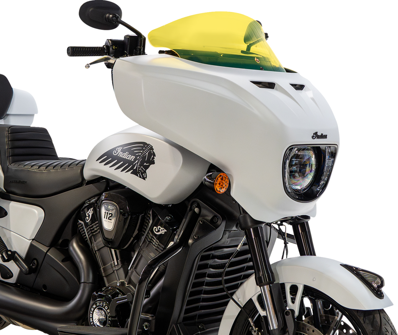 Klock Werks 9" Yellow Ice Flare Windshield for 2025-2026 Indian Powerplus Models