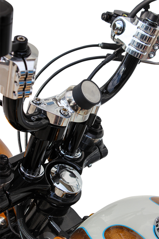 Klock Werks Chrome Motorcycle Handlebar Riser Phone Clamp Mount 1984-2023 Harley