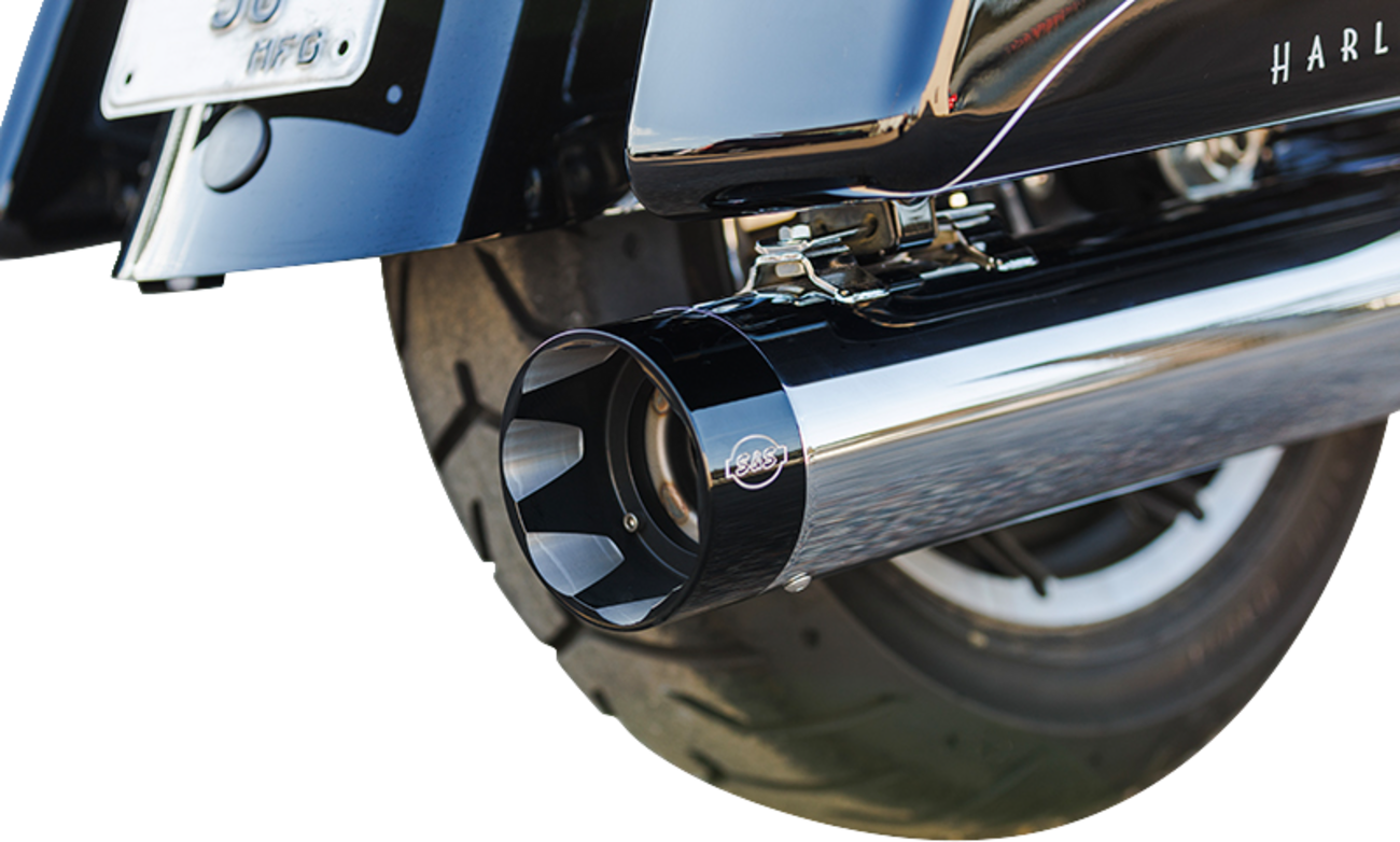 S&S Sidewinder 2-1 Chrome Exhaust System fits 2017-2024 Harley Touring 550-0758