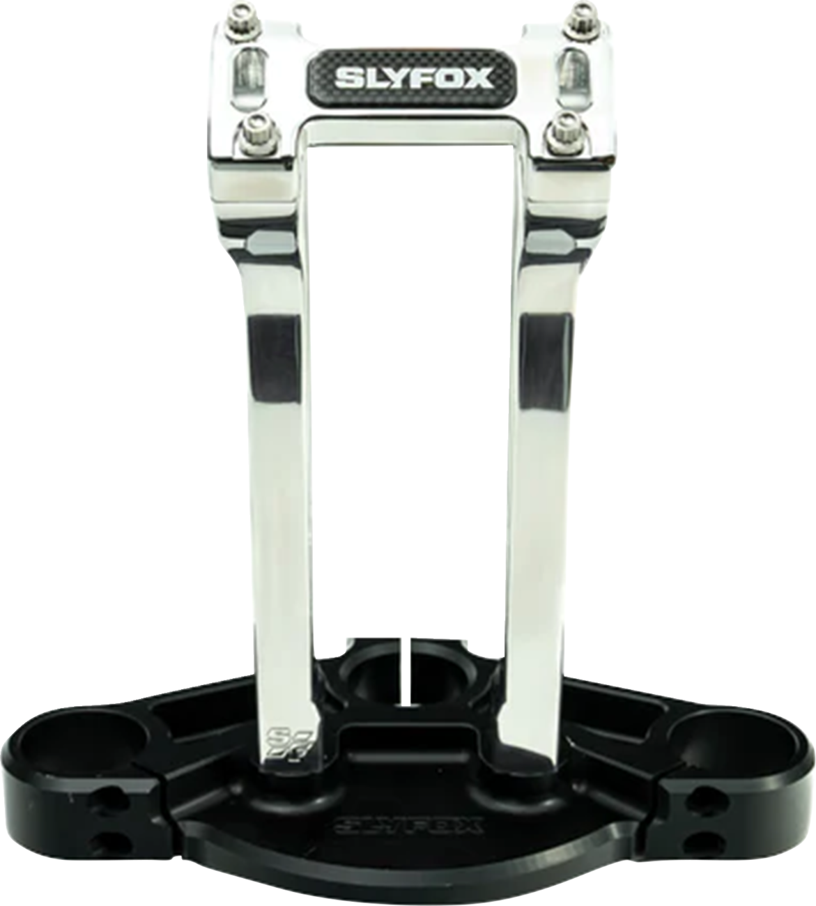 Slyfox 10" Raw Pullback 1-1/8" Clamping Handlebar Riser Kit for Harley Davidson