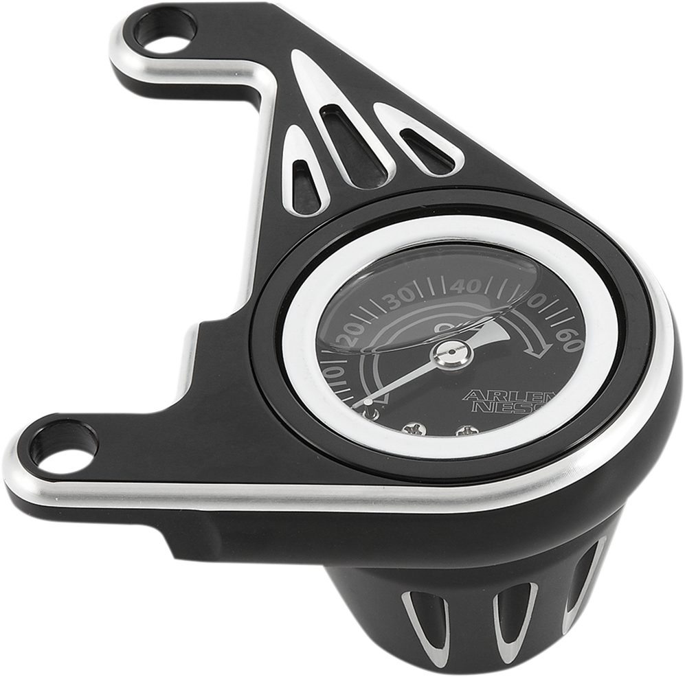 Arlen Ness Deep Cut Oil Pressure Gauge Kit for 1993-2017 Harley Twin Cam