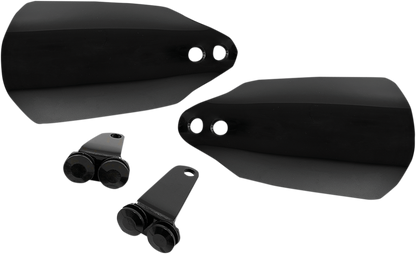 Memphis Shades Black Handlebar Hand Guards for 2008-2024 Harley Touring Softail