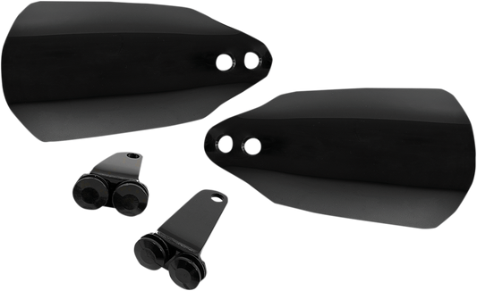 Memphis Shades Black Handlebar Hand Guards for 2008-2024 Harley Touring Softail