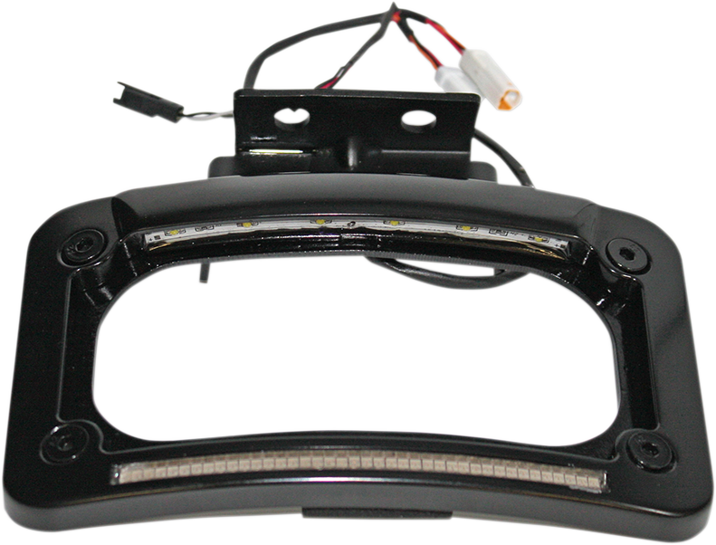Custom Dynamics Black Dual LED Rear License Plate Frame 2014-2023 Indian Chief